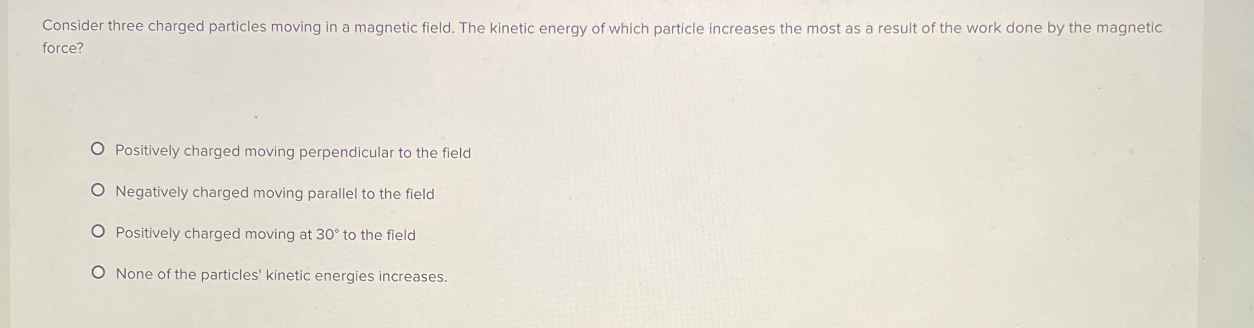 Solved Consider three charged particles moving in a magnetic | Chegg.com