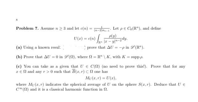 Problem 7 Assume N 3 And Let On N 1 Dom 1 Chegg Com