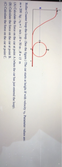 Solved Roller Coaster Loop-the-loop. (See The Figure.) The | Chegg.com