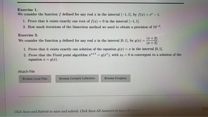 Solved Exercise 1. We consider the functionſ defined for any | Chegg.com