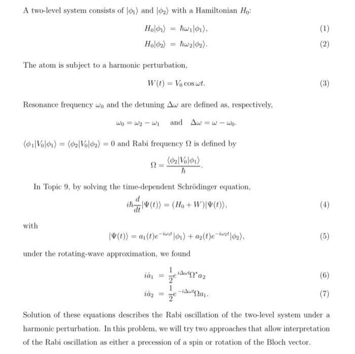 Solved with cosθ=ZΔω and sinθ=ZΩ. Note that Eq. (26) can be | Chegg.com