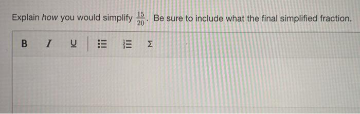 Solved Explain How You Would Simplify 15 Be Sure To In Chegg Com