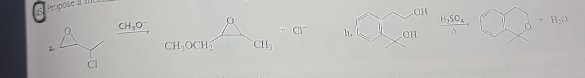 Solved Propose A Mechanism For Each Of The Following | Chegg.com