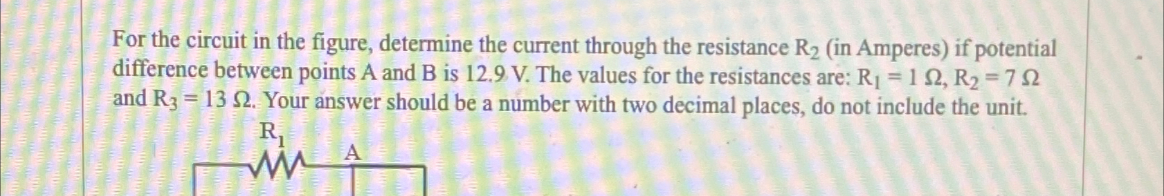 Solved For the circuit in the figure, determine the current | Chegg.com