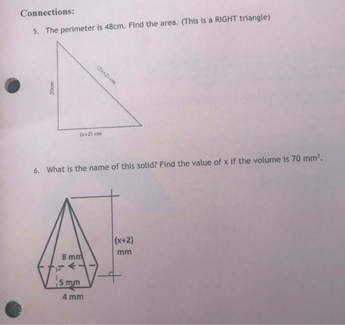 Solved Solve Problem 5 And 6. For Each Problem Show All The | Chegg.com