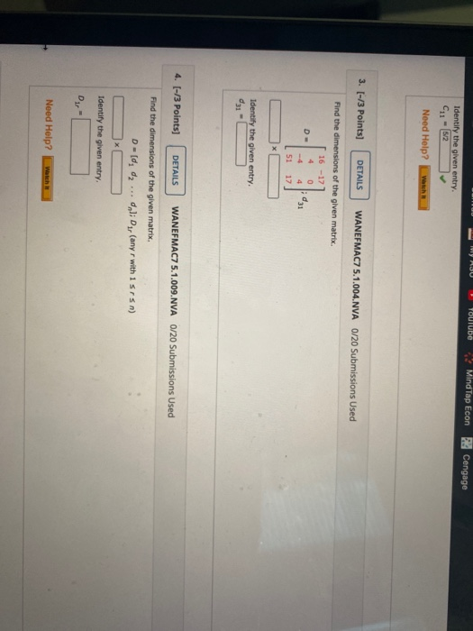 Solved if you could help me w rhese last two problems | Chegg.com