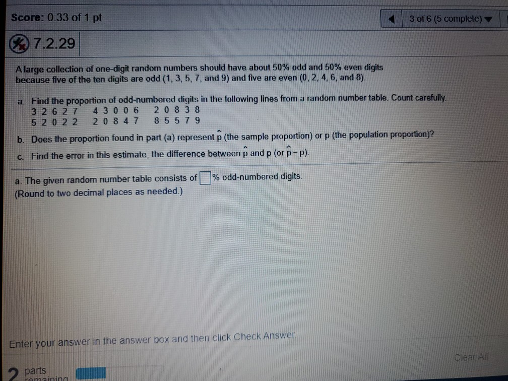 Solved Score: 0.33 of 1 pt 3 of 6 (5 complete) 7.2.29 A | Chegg.com