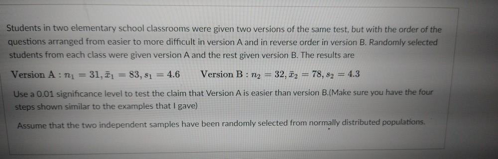Solved Five students took a math test before and after | Chegg.com