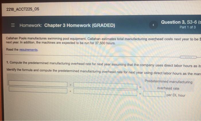 Solved 2218_ACCT225_05 Homework: Chapter 3 Homework (GRADED) | Chegg.com