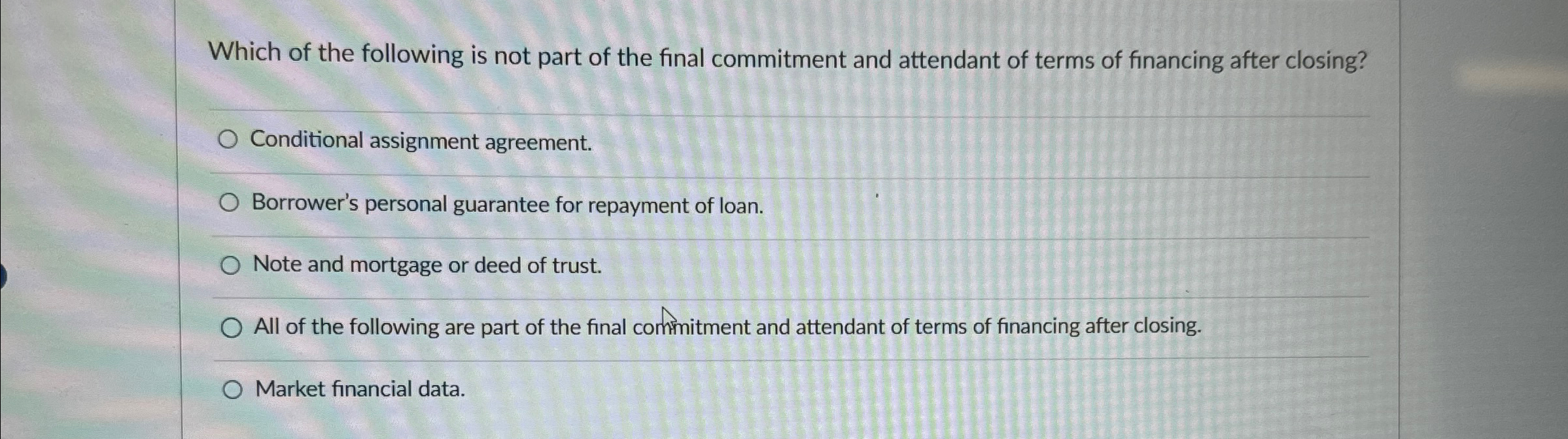 Solved Which of the following is not part of the final | Chegg.com