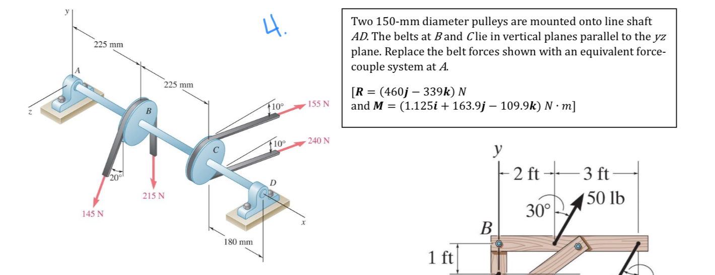 Solved Two 150-mm Diameter Pulleys Are Mounted Onto Line | Chegg.com