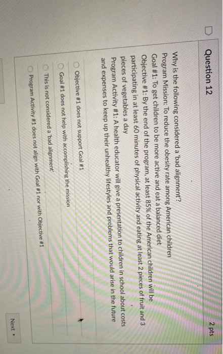 Solved D Question 12 2 pts Why is the following considered a | Chegg.com
