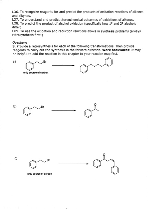 Solved Provide a retrosythesis for each of the following | Chegg.com