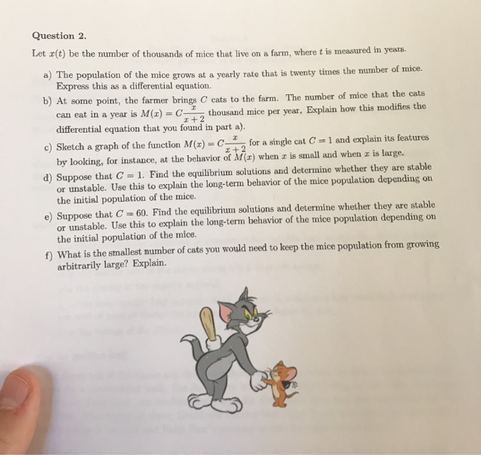Solved Question 2. Let X(t) be the number of thousands of | Chegg.com