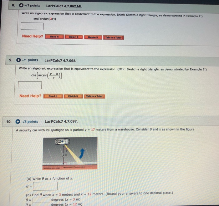 Solved 8) Write the algebraic expression that is equivalent | Chegg.com