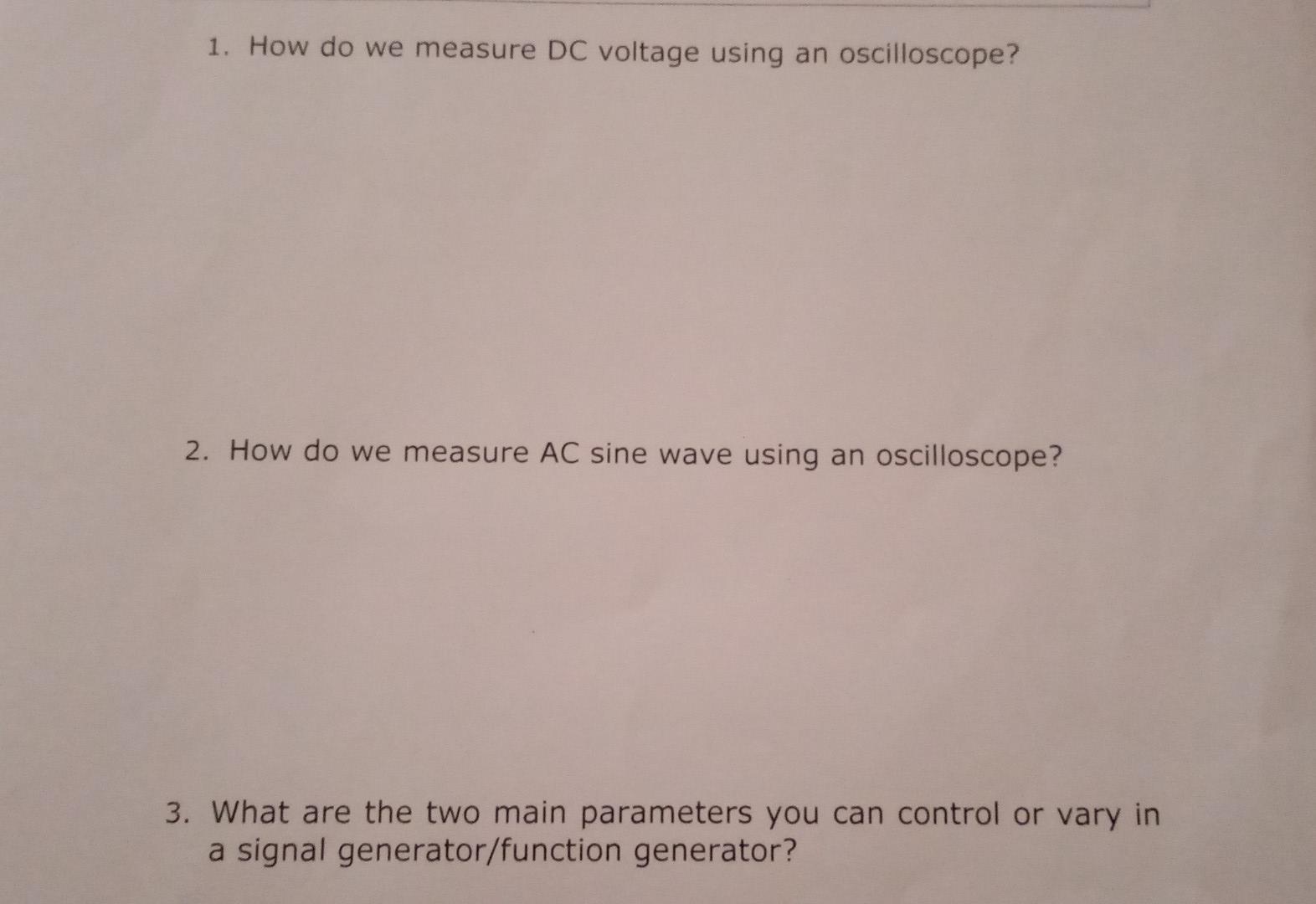 Solved 1. How do we measure DC voltage using an | Chegg.com