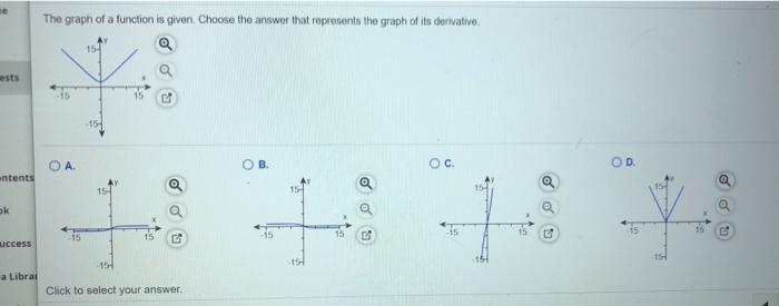 Solved The graph of a function is given Choose the answer | Chegg.com