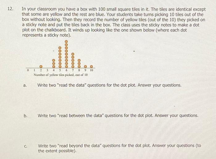 Solved In your classroom you have a box with 100 small | Chegg.com