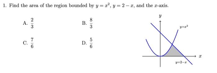 Solved Let R be the region bounded by y = r?, y = 8, and x = | Chegg.com