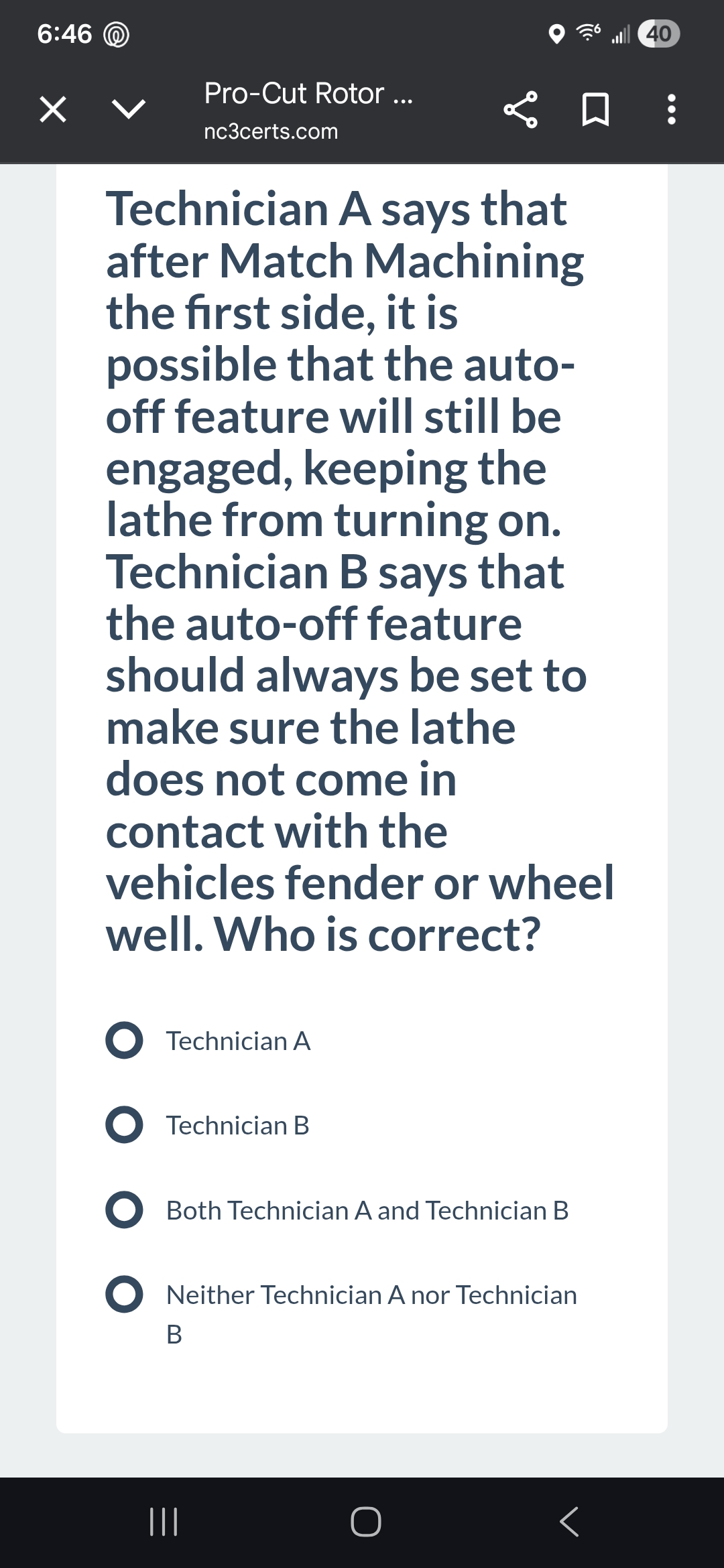 Solved Technician A says that after Match Machining the | Chegg.com