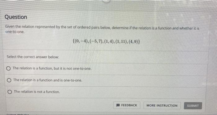 Solved Question Given the relation represented by the set of | Chegg.com