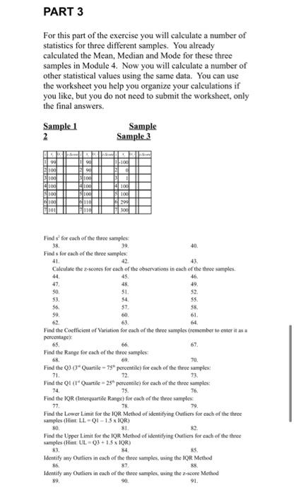 Solved PART 3 For this part of the exercise you will | Chegg.com