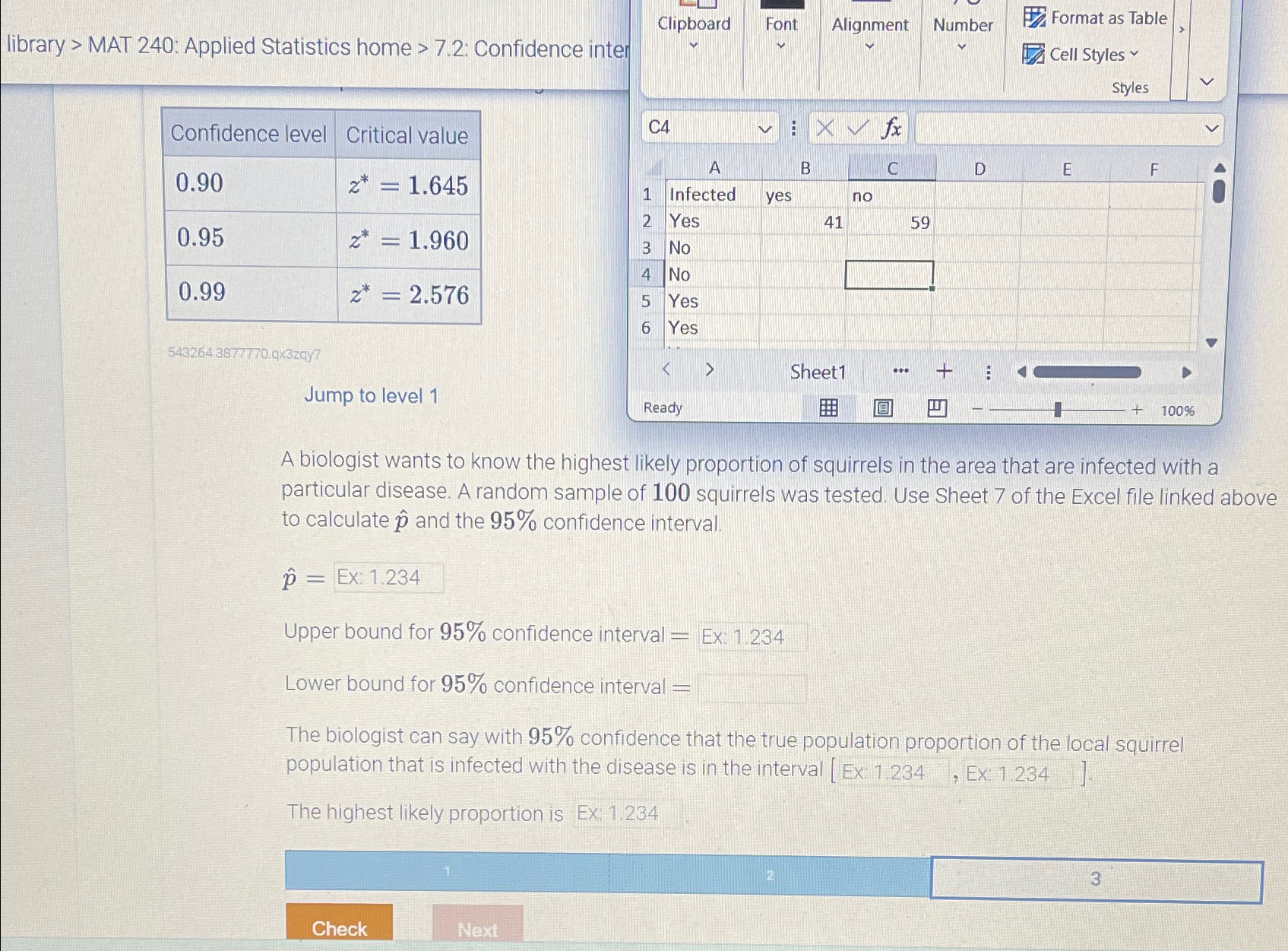 Library > ﻿MAT 240: Applied Statistics Home | Chegg.com