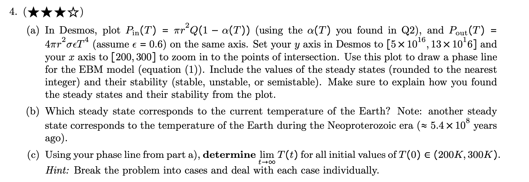Solved a in desmos plot using chegg