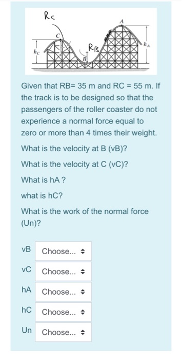 Solved Rc RB. Given That RB= 35 M And RC = 55 M. If The | Chegg.com