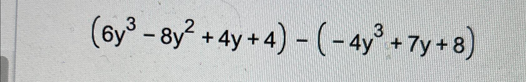 3 y - 5 - 2y - 4 = 8