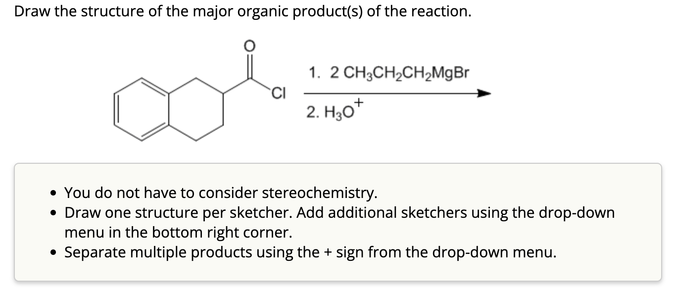 Solved Draw the structure of ﻿the major organic | Chegg.com