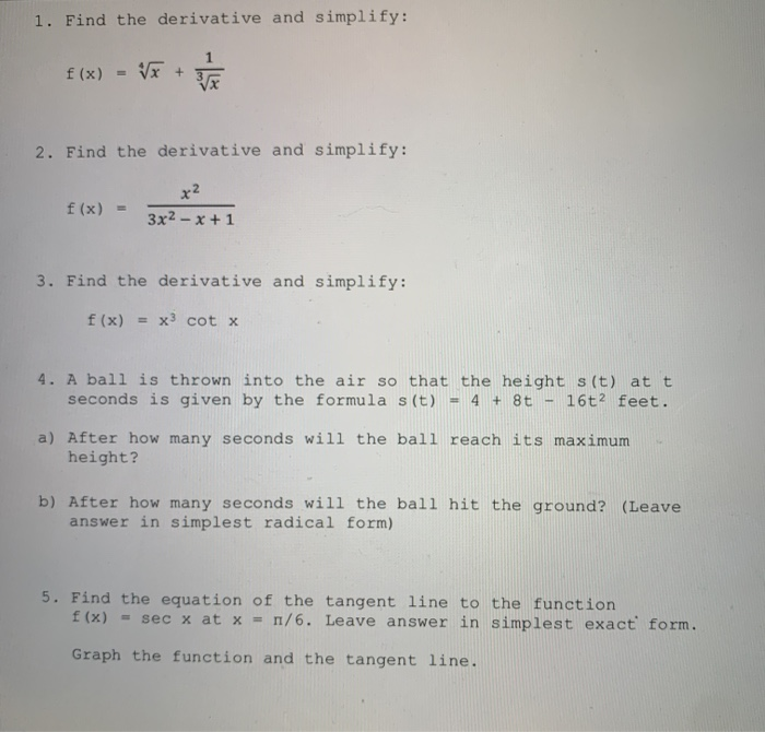 find the derivative of √ 1 x 2