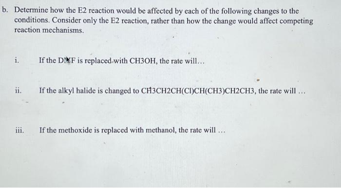 Solved 3. Consider the mechanism for the following E2 | Chegg.com