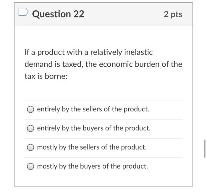 Solved Question 23 2 pts Which of the following is an | Chegg.com