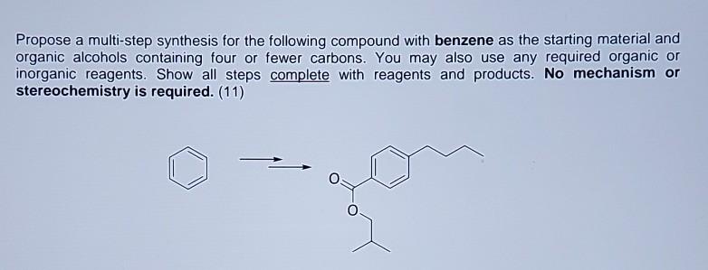 Solved Propose a multi-step synthesis for the following | Chegg.com