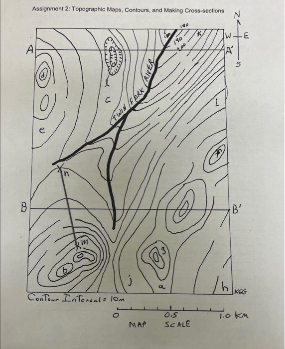 Solved Assignment 2: Topographic Maps, Contours, And Making | Chegg.com