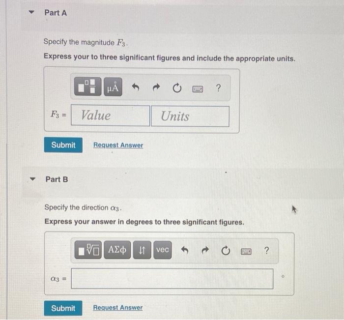Solved The resultant force of the three forces shown in | Chegg.com