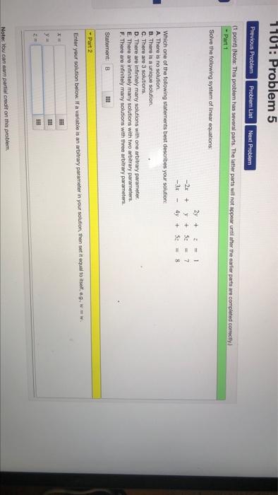 Solved 1101: Problem 5 Previous Problem Problem List Next | Chegg.com