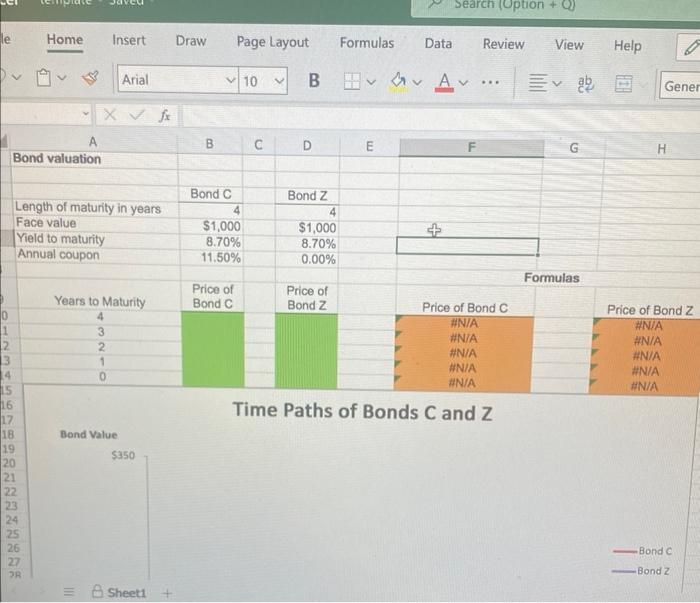 Solved Excel Online Structured Activityz Bond valuation An | Chegg.com