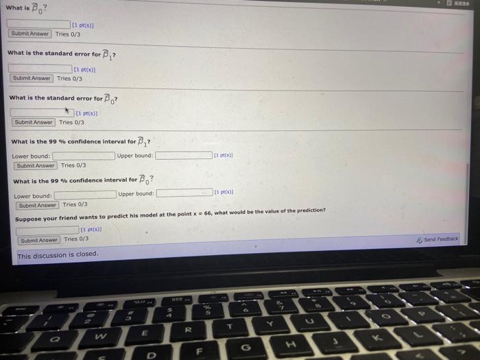 Solved Your friend performed a simple linear regression for | Chegg.com