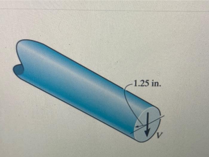 Solved The steel rod has a radius of 1.25 in. (Figure 1) क | Chegg.com