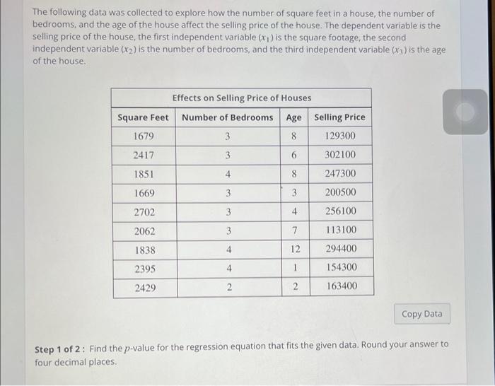 solved-the-following-data-was-collected-to-explore-how-the-chegg