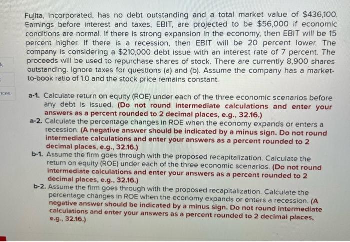 solved-fujita-incorporated-has-no-debt-outstanding-and-a-chegg