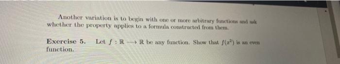Solved Another variation is to begin with one or more | Chegg.com