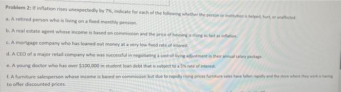 Solved Problem 1: Calculate the Annual Inflation rate for | Chegg.com