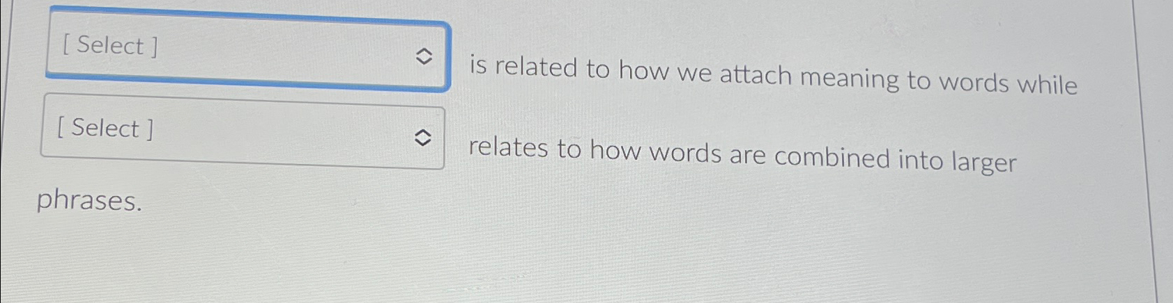 Solved ﻿is related to how we attach meaning to words while | Chegg.com