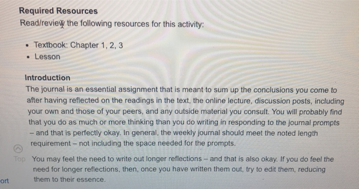 Required Resources Read/review the following | Chegg.com