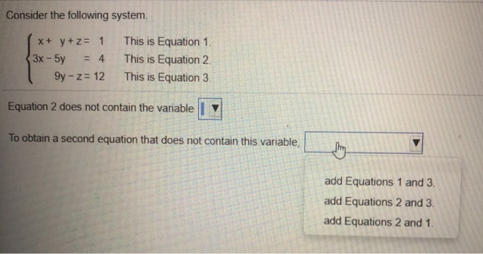Solved Use a system of linear equations in three variables | Chegg.com