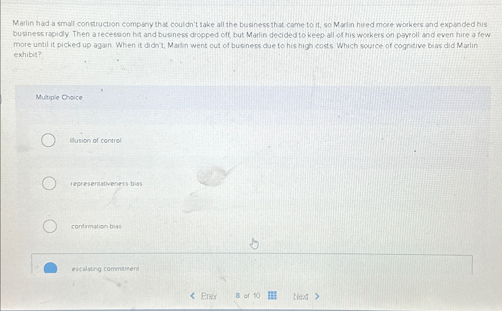 Solved Marlin had a small construction company that couldn't | Chegg.com