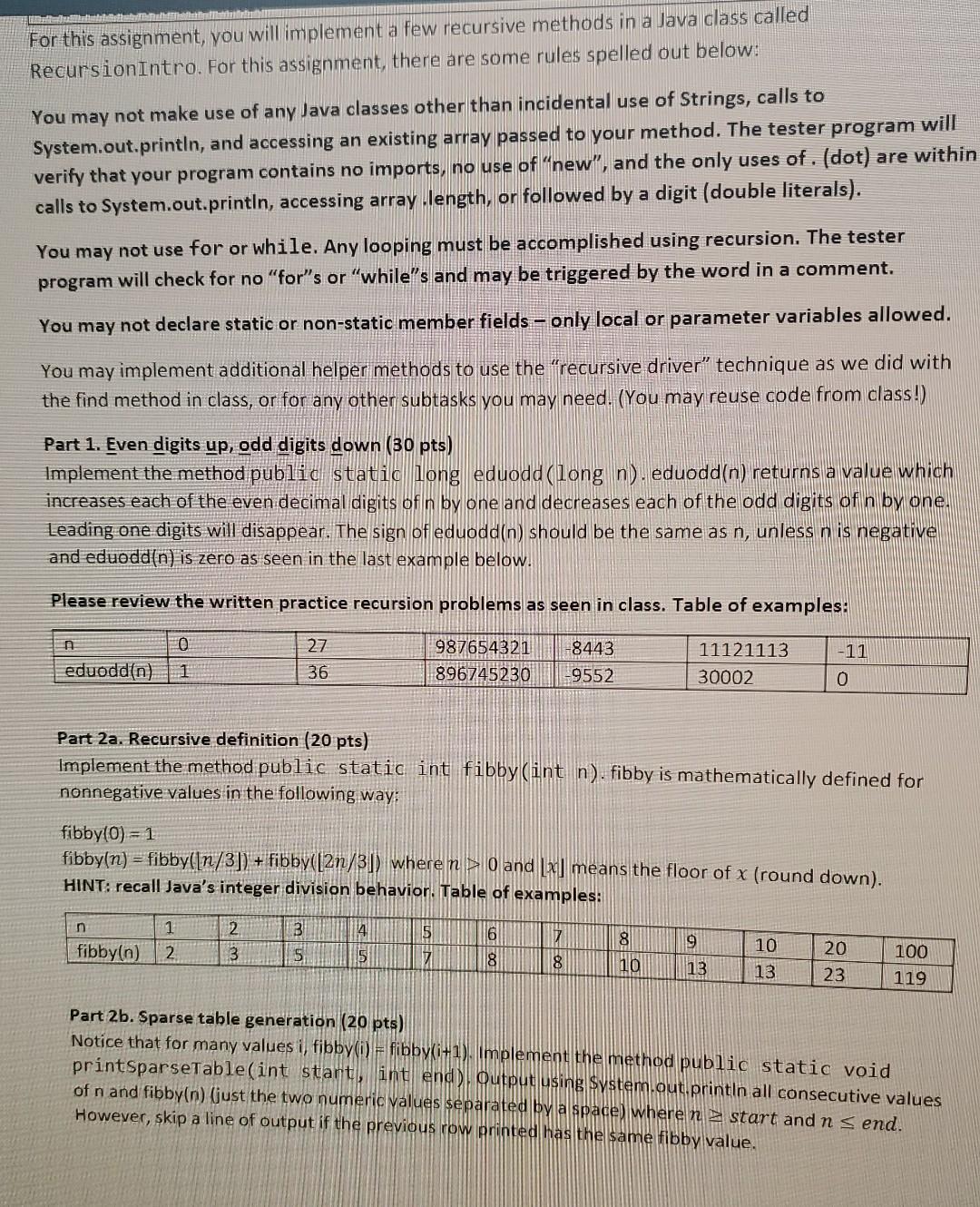 Solved For this assignment, you will implement a few | Chegg.com